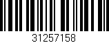 Código de barras (EAN, GTIN, SKU, ISBN): '31257158'