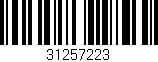 Código de barras (EAN, GTIN, SKU, ISBN): '31257223'