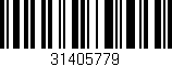 Código de barras (EAN, GTIN, SKU, ISBN): '31405779'