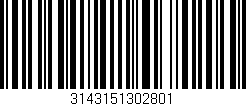 Código de barras (EAN, GTIN, SKU, ISBN): '3143151302801'