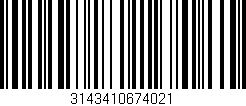 Código de barras (EAN, GTIN, SKU, ISBN): '3143410674021'