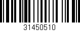 Código de barras (EAN, GTIN, SKU, ISBN): '31450510'
