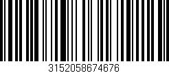 Código de barras (EAN, GTIN, SKU, ISBN): '3152058674676'