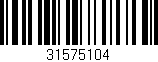 Código de barras (EAN, GTIN, SKU, ISBN): '31575104'