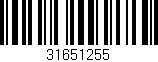 Código de barras (EAN, GTIN, SKU, ISBN): '31651255'