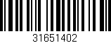 Código de barras (EAN, GTIN, SKU, ISBN): '31651402'