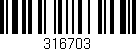 Código de barras (EAN, GTIN, SKU, ISBN): '316703'