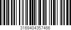 Código de barras (EAN, GTIN, SKU, ISBN): '3169404357466'