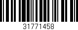 Código de barras (EAN, GTIN, SKU, ISBN): '31771458'