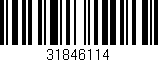 Código de barras (EAN, GTIN, SKU, ISBN): '31846114'