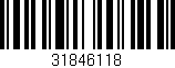 Código de barras (EAN, GTIN, SKU, ISBN): '31846118'