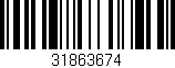 Código de barras (EAN, GTIN, SKU, ISBN): '31863674'