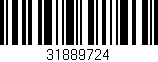 Código de barras (EAN, GTIN, SKU, ISBN): '31889724'