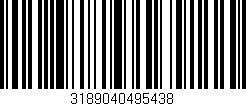 Código de barras (EAN, GTIN, SKU, ISBN): '3189040495438'