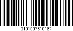 Código de barras (EAN, GTIN, SKU, ISBN): '3191037518167'