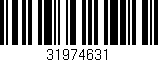 Código de barras (EAN, GTIN, SKU, ISBN): '31974631'