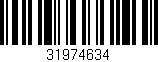 Código de barras (EAN, GTIN, SKU, ISBN): '31974634'
