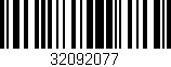 Código de barras (EAN, GTIN, SKU, ISBN): '32092077'