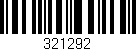 Código de barras (EAN, GTIN, SKU, ISBN): '321292'