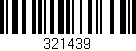 Código de barras (EAN, GTIN, SKU, ISBN): '321439'