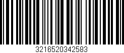 Código de barras (EAN, GTIN, SKU, ISBN): '3216520342583'