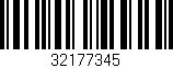 Código de barras (EAN, GTIN, SKU, ISBN): '32177345'