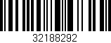 Código de barras (EAN, GTIN, SKU, ISBN): '32188292'