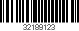 Código de barras (EAN, GTIN, SKU, ISBN): '32189123'