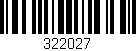 Código de barras (EAN, GTIN, SKU, ISBN): '322027'