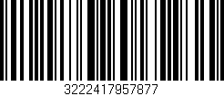 Código de barras (EAN, GTIN, SKU, ISBN): '3222417957877'