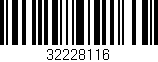 Código de barras (EAN, GTIN, SKU, ISBN): '32228116'