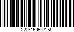 Código de barras (EAN, GTIN, SKU, ISBN): '3225158587259'