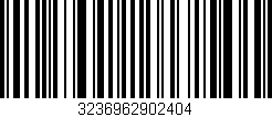 Código de barras (EAN, GTIN, SKU, ISBN): '3236962902404'