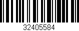 Código de barras (EAN, GTIN, SKU, ISBN): '32405584'