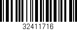 Código de barras (EAN, GTIN, SKU, ISBN): '32411716'