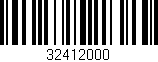 Código de barras (EAN, GTIN, SKU, ISBN): '32412000'