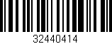 Código de barras (EAN, GTIN, SKU, ISBN): '32440414'