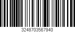 Código de barras (EAN, GTIN, SKU, ISBN): '3248703567940'