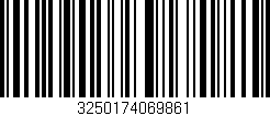 Código de barras (EAN, GTIN, SKU, ISBN): '3250174069861'