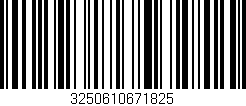 Código de barras (EAN, GTIN, SKU, ISBN): '3250610671825'
