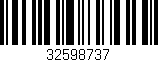 Código de barras (EAN, GTIN, SKU, ISBN): '32598737'