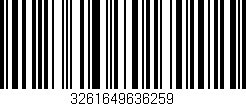 Código de barras (EAN, GTIN, SKU, ISBN): '3261649636259'