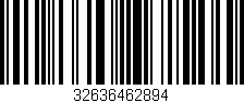 Código de barras (EAN, GTIN, SKU, ISBN): '32636462894'