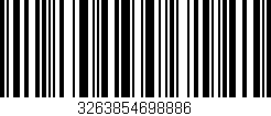 Código de barras (EAN, GTIN, SKU, ISBN): '3263854698886'