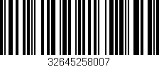 Código de barras (EAN, GTIN, SKU, ISBN): '32645258007'