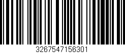 Código de barras (EAN, GTIN, SKU, ISBN): '3267547156301'