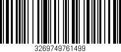 Código de barras (EAN, GTIN, SKU, ISBN): '3269749761499'