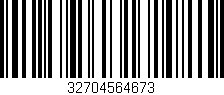 Código de barras (EAN, GTIN, SKU, ISBN): '32704564673'