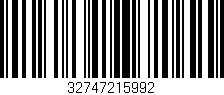 Código de barras (EAN, GTIN, SKU, ISBN): '32747215992'