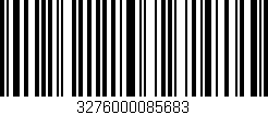 Código de barras (EAN, GTIN, SKU, ISBN): '3276000085683'